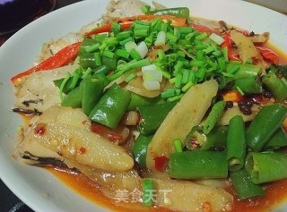 双椒耗儿鱼的做法步骤：6