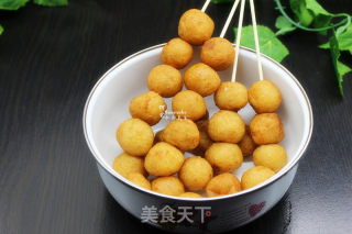 沙拉酱土豆丸子串的做法步骤：9