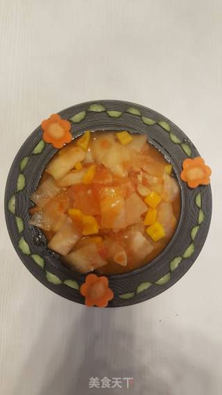 番茄冬瓜的做法步骤：9
