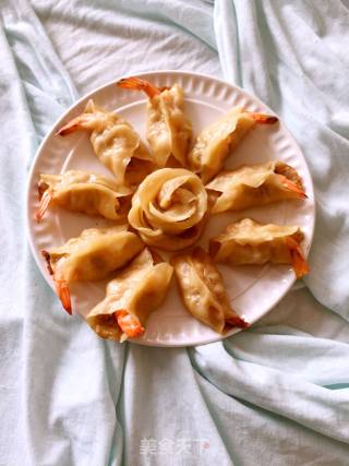 鲜虾煎饺的做法步骤：9