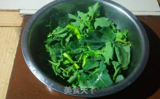 爆炒青菜苔(青菜杆)的做法步骤：3