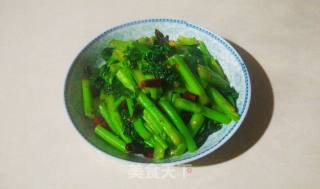 爆炒青菜苔(青菜杆)的做法步骤：12