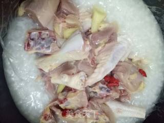 生菜鸡肉粥的做法步骤：3