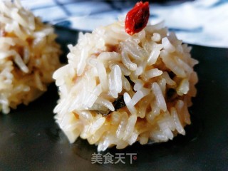 鳗鱼珍珠丸子的做法步骤：1