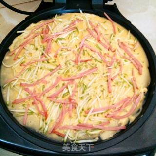 火腿鸡蛋煎饼的做法步骤：2