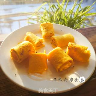 玉米面鸡蛋卷的做法步骤：14