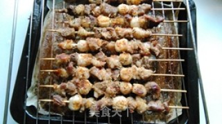 鱼丸羊肉烤串的做法步骤：8