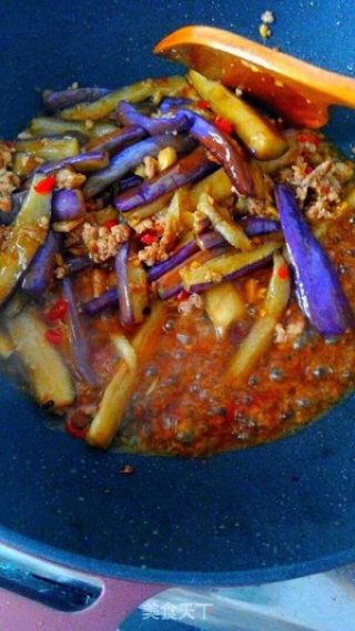 红烧肉末茄子的做法步骤：14