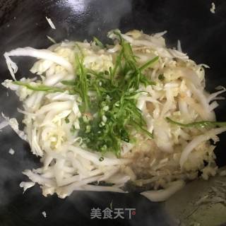 青椒白菜丝的做法步骤：8