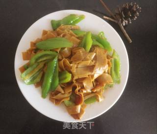 尖椒干豆腐的做法步骤：16