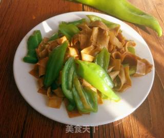 尖椒干豆腐的做法步骤：17