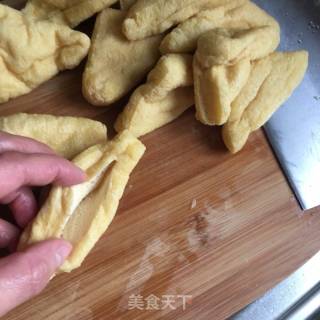 油豆腐塞肉的做法步骤：6