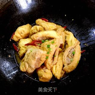 油豆腐塞肉的做法步骤：14
