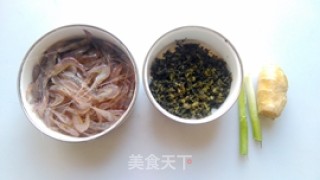 咸菜白米虾的做法步骤：1