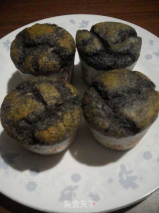 香醇黑芝麻麦芬的做法步骤：8