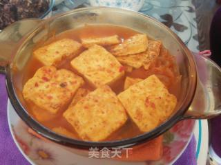 泡菜炖豆腐（汤）的做法步骤：9