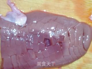 溜腰花的做法步骤：2