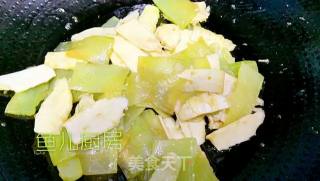 姜汁双笋──“鱼儿厨房”私房菜的做法步骤：8