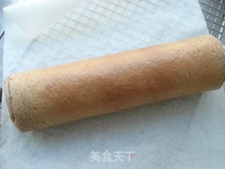 可可奶油蛋糕卷的做法步骤：12