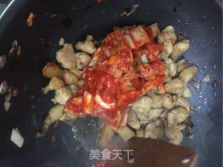超级下饭菜－辣白菜五花肉炖冻豆腐的做法步骤：6