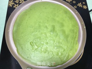 网红抹茶毛巾卷蛋糕的做法步骤：14