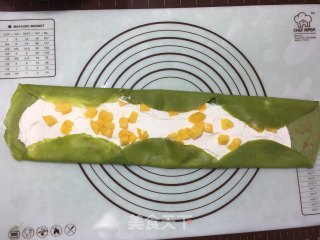 网红抹茶毛巾卷蛋糕的做法步骤：21