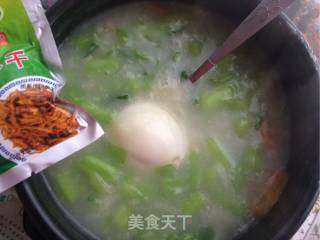 鸡丝青菜粥的做法步骤：9