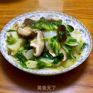 香菇青菜的做法步骤：8