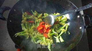 花菜炒香肠(川渝风味的香肠)的做法步骤：10
