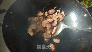 花菜炒香肠(川渝风味的香肠)的做法步骤：14