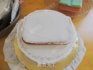 彩虹书形双层蛋糕的做法步骤：37