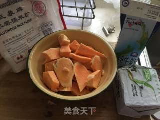 红薯丸子的做法步骤：1