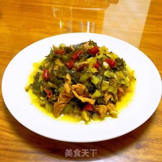 猪肉烧腌菜的做法步骤：11