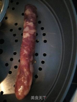 腊肠煲仔饭的做法步骤：4