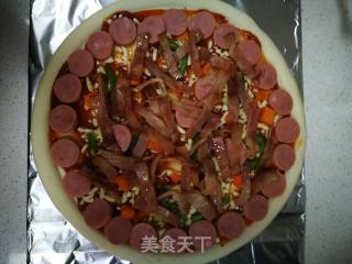培根虾仁披萨的做法步骤：5