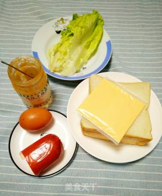 三明治的做法步骤：1