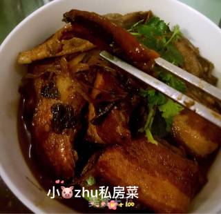霉干菜扣肉的做法步骤：5