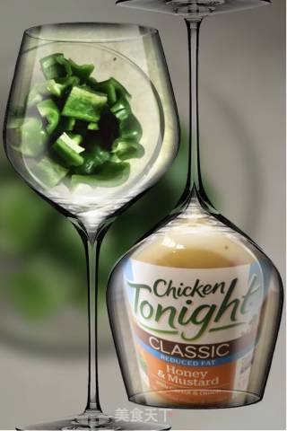 蜂蜜芥末酱炒鸡肉片的做法步骤：1