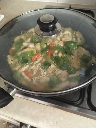 蜂蜜芥末酱炒鸡肉片的做法步骤：4