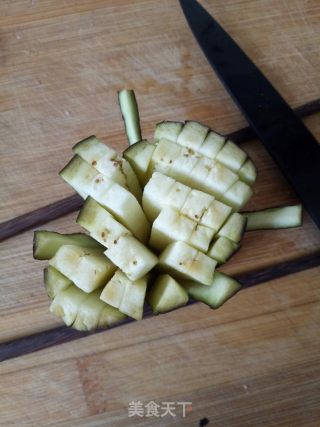 菊花茄子的做法步骤：2