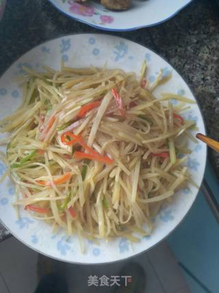 土豆丝的做法步骤：3