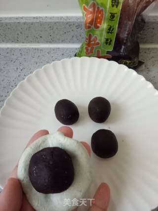 小青蛙糯米豆沙饼的做法步骤：9