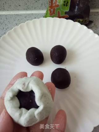 小青蛙糯米豆沙饼的做法步骤：10
