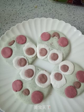 小青蛙糯米豆沙饼的做法步骤：14