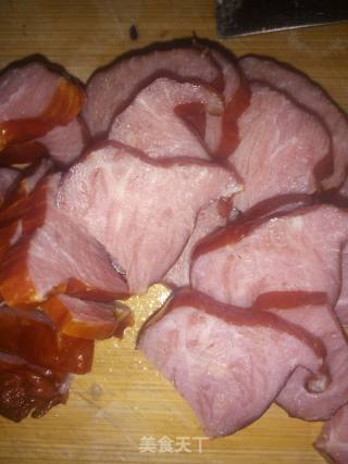 腊肉炒黑豆芽的做法步骤：3