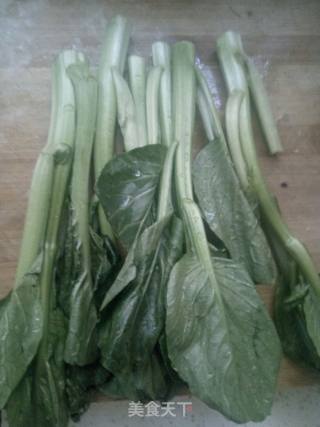 炒绿菜苔的做法步骤：1