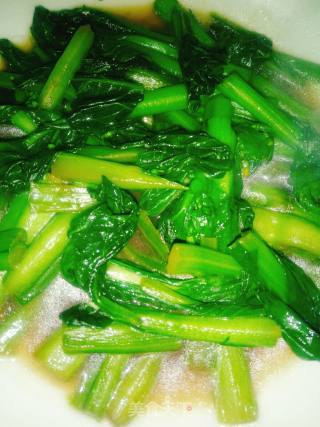 炒绿菜苔的做法步骤：5