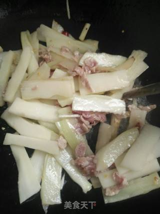 菜心炒肉丝的做法步骤：6