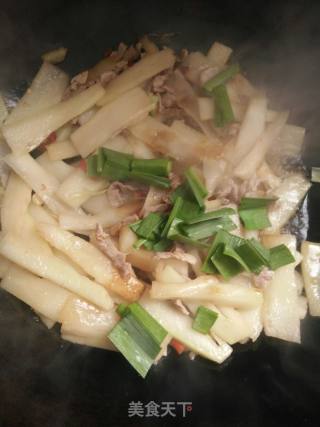 菜心炒肉丝的做法步骤：7