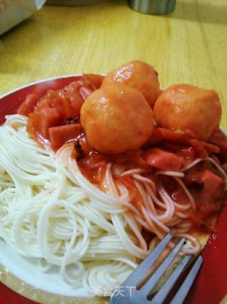 异国风情~~~肉丸意面的做法步骤：7